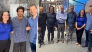 Shah Rukh Khan Meets Consulates Kobbi Shoshani and Mike Hankey at Mumbai's Film City (View Viral Pics)