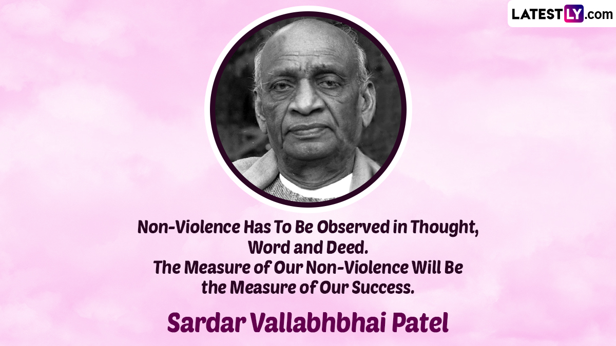 Sardar Vallabhbhai Patel Death Anniversary 2022: Share Quotes And ...