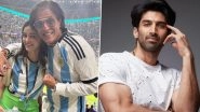 Aditya Roy Kapur and Ananya Panday Attend FIFA World Cup Semi-Finals, Rumoured Couple Pose Together at Airport With Sanjay Kapoor, Chunky Panday, Shanaya Kapoor (View Pics and Video)