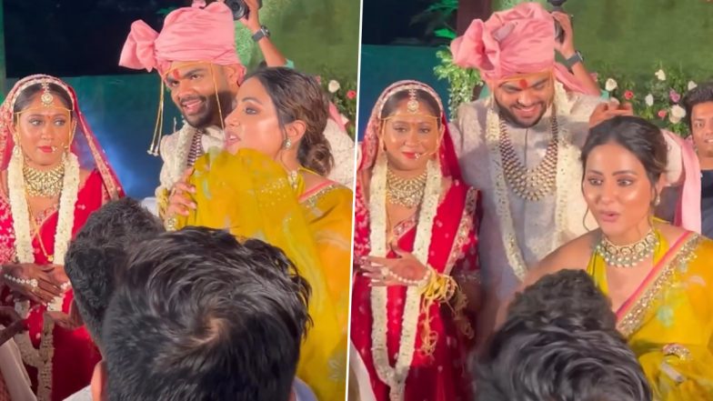 Hina Khan Attends Her Manager's Wedding, Demands Rs 1 Lakh As Shagun for 'Joota Chupai' (Watch Video)