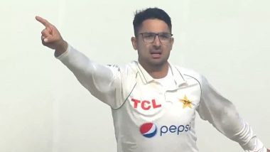 Abrar Ahmed Becomes 13th Pakistan Bowler to Take a Five-Wicket Haul on Test Debut, Achieves Feat During PAK vs ENG 2nd Test  (Watch Video)