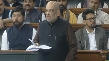 Amit Shah Loses Cool After TMC MP Saugata Roy Interrupts His Speech in Lok Sabha, Says 'I Don't Get Angry, Samjhata Hun' (Watch Video)