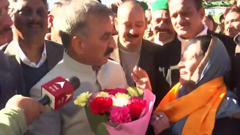 Sukhwinder Singh Sukhu Sworn In As 15th Chief Minister of Himachal Pradesh; Mallikarjun Kharge, Rahul Gandhi, Priyanka Gandhi Vadra Attend Oath Ceremony
