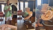 Karan Singh Grover Prepares for Some &lsquo;Father-Daughter&rsquo; Quality Time As He Assembles a Cradle (Watch Video)