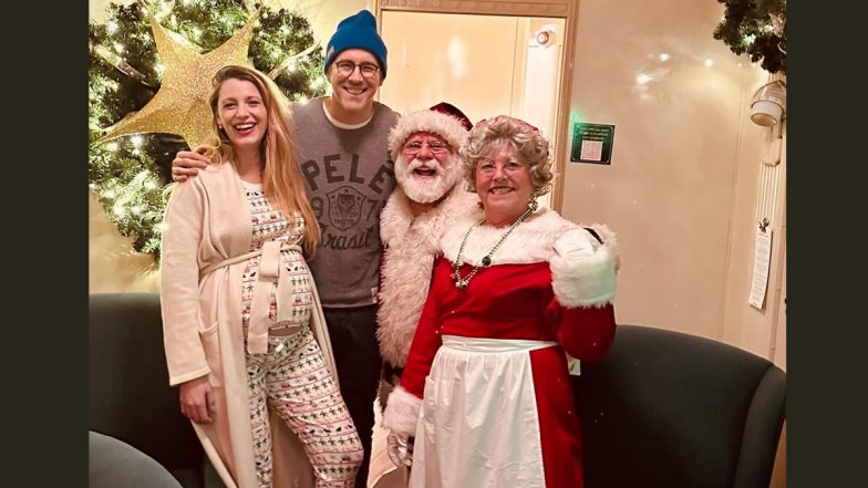 Ryan Reynolds and Preggers Blake Lively Meet 'Jessica Claus' and Husband Santa Ahead of Christmas 2022 (View Pic)