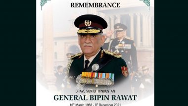 General Bipin Rawat Death Anniversary: Defence Officials, Villagers Pay Homage to India’s First CDS, 13 Soldiers Killed in Nanjappanchatram Chopper Crash