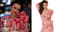 Emily in Paris Season 3: Lily Collins Spotted Wearing Pink and Red Flower Petal Dress Similar to Alia Bhatt&rsquo;s on Koffee With Karan