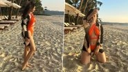 Neha Sharma Enjoys the Sunset in Goa While Wearing a Hot Orange Bikini (View Pics)