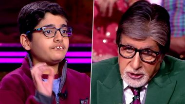 Kaun Banega Crorepati 14: Amitabh Bachchan Gets Impressed With 11-Year-Old Contestant Aditya Srivastava's Quick and Witty Answers (Watch Video)