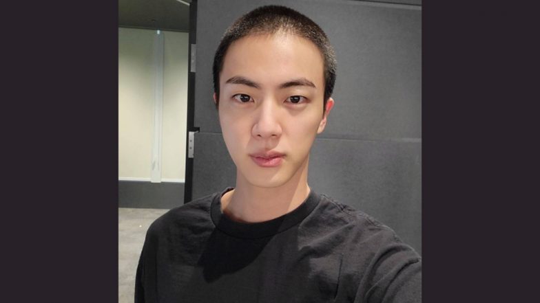 BTS’ Jin Shares Pictures With a Buzz Cut; Netizens Think He Is ‘So Hot’ and Looks ‘Worldwide Handsome’ (View Pics)