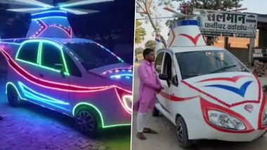 UP Man Does Wonders, Turns Tata Nano Into Helicopter at Cost of Rs Three Lakh in Azamgarh (See Pics)
