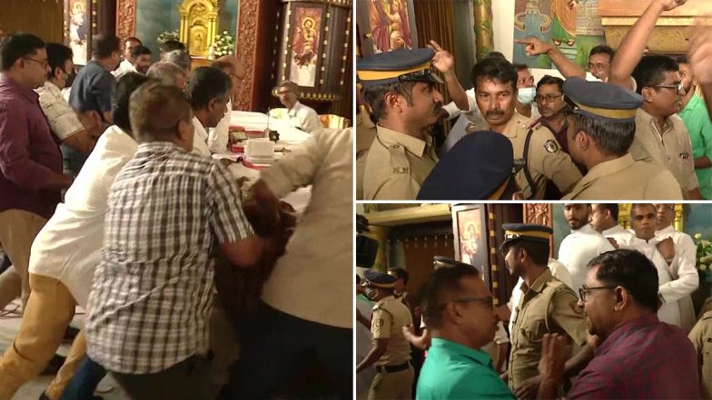 Kerala: Two Groups Clash Over Unified Mass in St Mary’s Cathedral Basilica at Kochi’s Ernakulam (See Pics)