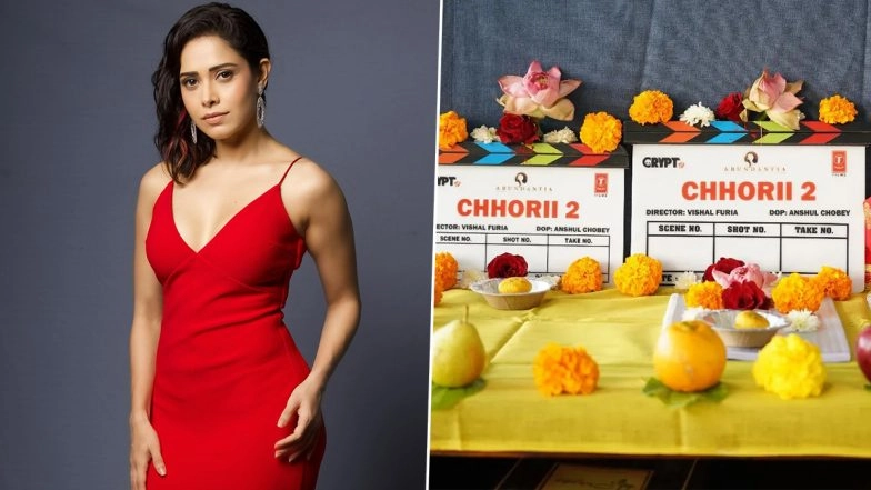 Nushrratt Bharuccha Shares Glimpse of Her ‘Scary Christmas’ From the Sets of Chhori 2 (View Pics)