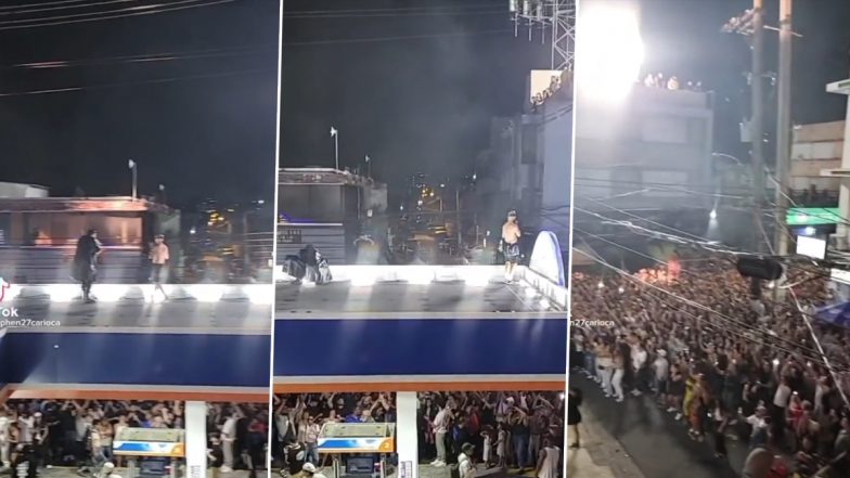 Bad Bunny’s Impromptu Free Concert on the Rooftop of a Gas Station in Puerto Rico Stuns the Crowd (Watch Video)