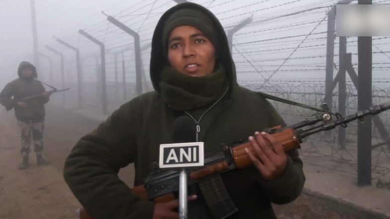 Fog: BSF Increases Patrolling at Attari-Wagah Border As Visibility Drops; 'No Matter What's the Weather, We Remain Alert to Protect Country', Says Woman Personnel (Video)