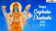 Saphala Ekadashi Vrat 2022 Images and HD Wallpapers for Free Download Online: Messages, Wishes, SMS and Greetings To Celebrate the Pious Occasion&nbsp;