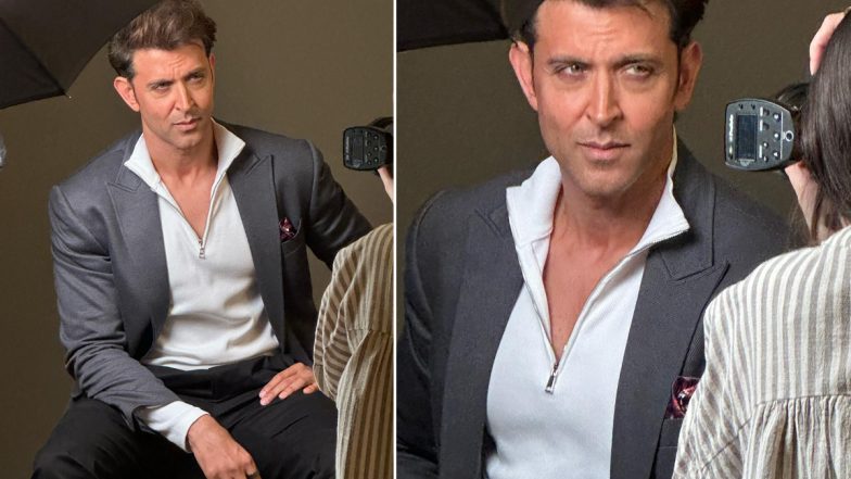 Hrithik Roshan Opts for Dark Grey Suit at Red Sea International Film Festival; Check Out the Actor's Hot Pics!