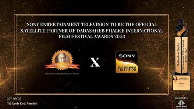 Dadasaheb Phalke International Film Festival Awards 2023: Sony Entertainment Television to Be the Official Satellite Partner of the Event