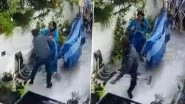 UP Shocker: Miscreant Snatches Chain From Woman&rsquo;s Neck As She Water Plants Inside Her House in Agra (Watch Video)