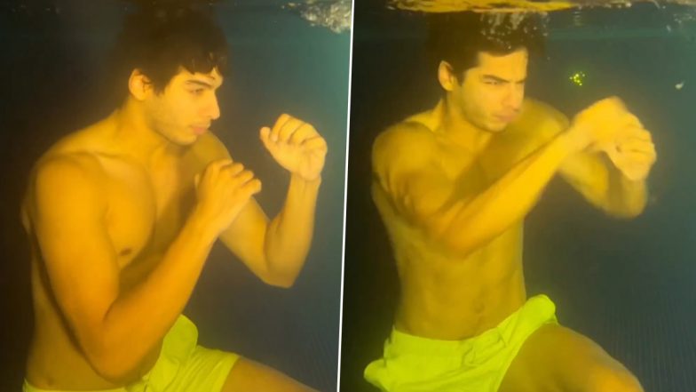 Ishaan Khatter Practices Punches Underwater, Fans Call Him ‘Aquaman’ (Watch Video)