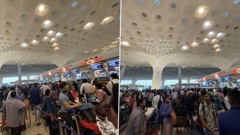 Mumbai Airport System Down: Long Queues of Flyers at Terminal 2 After Servers Go Down, Frustrated Passengers Complain on Twitter