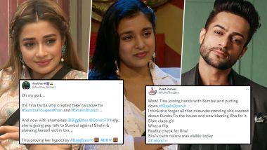 Bigg Boss 16: Tina Datta’s Hypocrisy Gets Point Out by Netizens As She Manipulates Sumbul Touqeer To Play the Victim Card Against Shalin Bhanot (View Tweets)