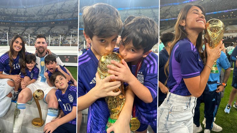 Lionel Messi’s Wife Antonela Roccuzzo Posts Family Pictures With Lovely Message After Argentina's FIFA World Cup 2022 Victory in Final