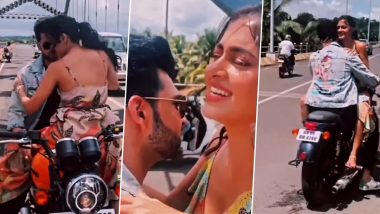 Baarish Aayi Hai: Karan Kundrra and Tejasswi Prakash’s Romantic BTS Moment From Their Music Video Will Melt Your Hearts! (Watch Video)