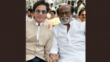 Rajinikanth Birthday: Shah Rukh Khan Wishes Happy Birthday to the ‘Coolest., Swaggiest, Humblest Star of Stars’ Thalaivar