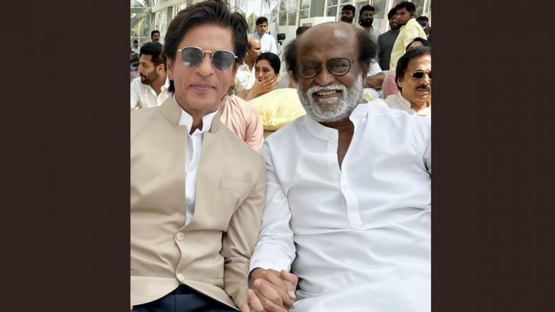 Rajinikanth Birthday: Shah Rukh Khan Wishes Happy Birthday to the ‘Coolest., Swaggiest, Humblest Star of Stars’ Thalaivar