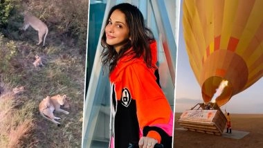 Isha Koppikar Narang Enjoys the View of Masai Mara Game Reserve in Kenya From a Hot Air Balloon (Watch Video)