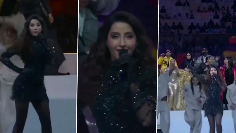 FIFA World Cup 2022 Closing Ceremony: Nora Fatehi Rocks the Stage as She Sings ‘Light the Sky’ Anthem Live (Watch Video)