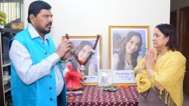 Tunisha Sharma Suicide Case: Union Minister Ramdas Athawale Meets Late Actress’ Mother, Assures Justice