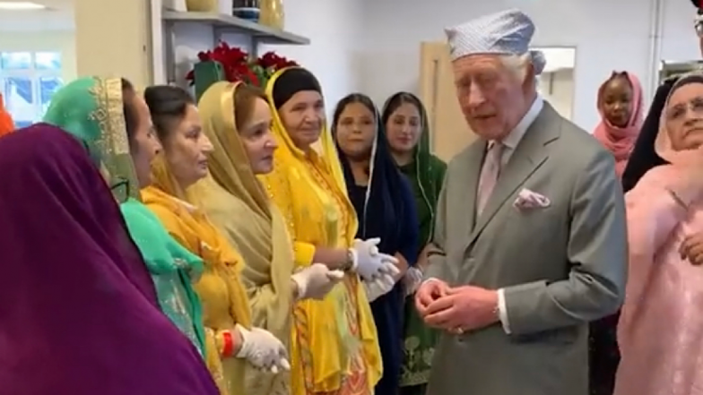 King Charles III Visits Guru Nanak Gurudwara in Luton, Meets Residents and Sikh Community Leaders (Watch Video)