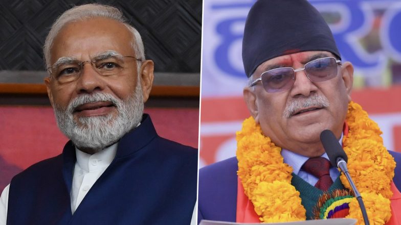 PM Narendra Modi Congratulates Pushpa Kamal Dahal Aka Prachanda on Being Elected Nepal’s Prime Minister