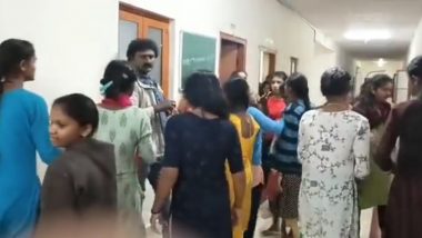 Karnataka Shocker: School Headmaster Thrashed With Brooms and Sticks for Harassing Girl Student in Mandya District (Watch Video)