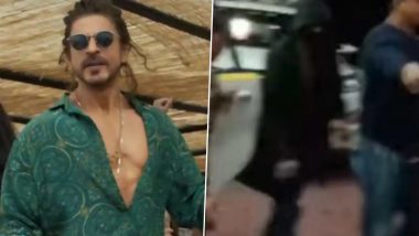 Shah Rukh Khan Pays a Visit to Vaishno Devi Temple to Seek Blessings Before Pathaan Song Launch (Watch Video)