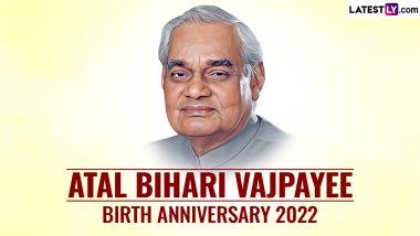 Atal Bihari Vajpayee Birth Anniversary 2022: Madhya Pradesh Government Allots 4,050 Hectares Land for Vajpayee Memorial in Gwalior on Former PM Jayanti