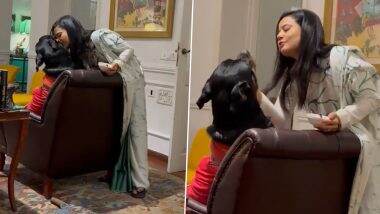 Mahua Moitra in Adorable Conversation With Her Pet Dog (Watch Video)
