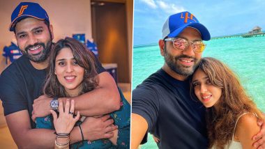 'I Hit a jackpot' Rohit Sharma Posts Romantic Pictures To Wish Wife Ritika Sajdeh on Their Seventh Wedding Anniversary