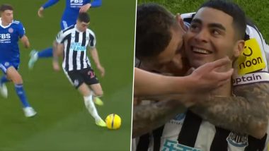 Miguel Almiron Goal Video Highlights: Watch Newcastle Star Score a Beautiful Goal Against Leicester City