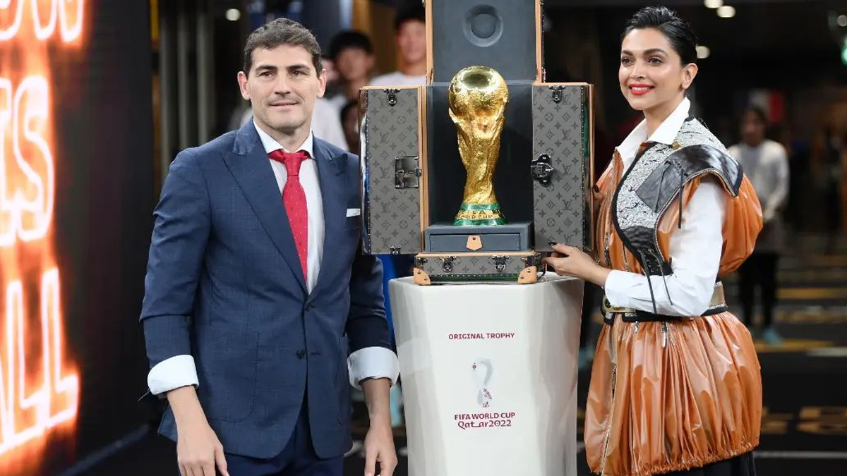 Deepika Padukone Unveils World Cup Trophy In LV Trunk