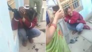 Viral Video: E-Rickshaw Driver Tied, Brutally Thrashed, His Head Shaved for Allegedly Molesting Girl in Kanpur