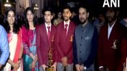 Sports News | Union Sports Minister Anurag Thakur, MoS Nitish Pramanik Meet National Sports Awardees