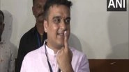 India News | Gujarat Home Minister Harsh Sanghavi Cast His Vote for First Phase of Assembly Elections