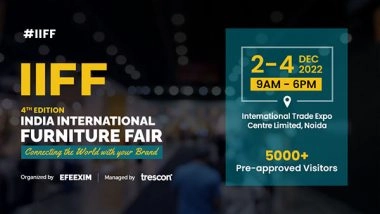 Business News | The Legacy of Ottomans Returns to India with Its 4th Edition of India International Furniture Fair (IIFF)