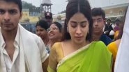 Entertainment News | Janhvi Kapoor Visits Tirumala Temple