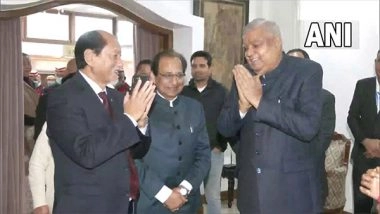 India News | V-P Jagdeep Dhankhar Meets Nagaland CM Neiphiu Rio During His Visit to State