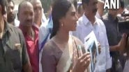 India News | Hyderabad: YS Sharmila Visits Raj Bhavan Days After She Was Towed with Her Car