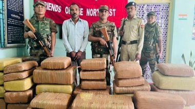 India News | Assam Rifles Seize 386 Kgs of Marijuana in Joint Op with Tripura Police